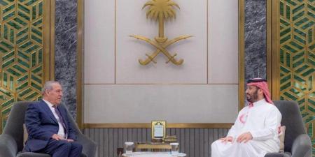 ولي العهد السعودي يبحث مع نائب الرئيس الفلسطيني تطورات الأوضاع في فلسطين