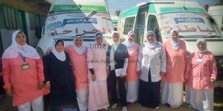 الكشف وتوفير العلاج المجاني لـ1200 مريض في قافلة ببني سويف