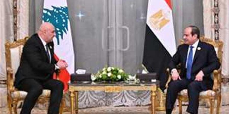 جوزيف عون: العلاقة بين مصر ولبنان تاريخية دولة وشعبا وتلعب دوراً قيادياً في المنطقة.. وأشكر الرئيس السيسي على دعمه خاصة في أزمتي  كورونا وانفجار مرفأ بيروت