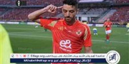 طاهر محمد طاهر يفتتح التهديف للأهلي أمام حرس الحدود