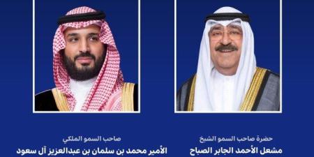 أمير الكويت يبعث ببرقية إلى ولي العهد السعودي