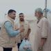 اللجنة المصرية توزع طرود غذائية على الأسر النازحة بالمخيم المصري في غزة (فيديو)