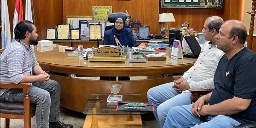 مياه بنى سويف تستقبل الجهاز التنظيمي فى إطار جولاته لتفقد محطات الصرف الصحي