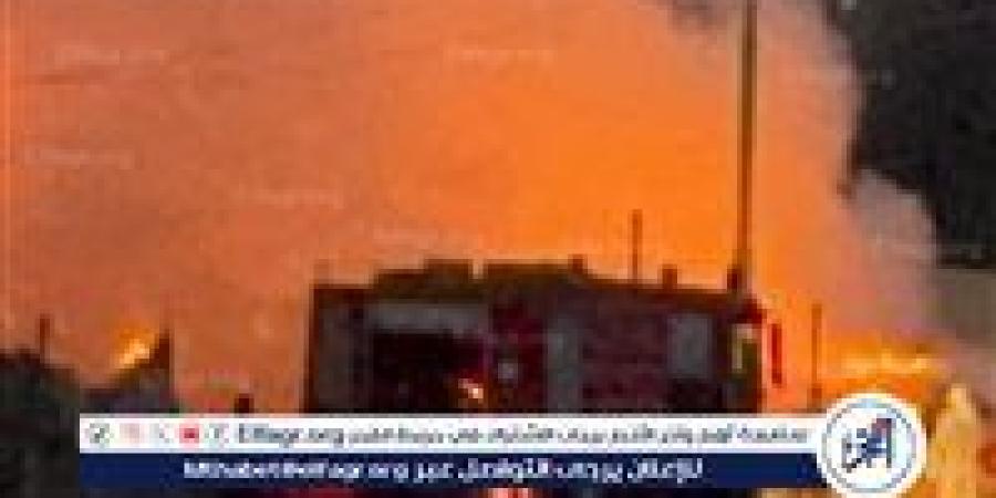 السيطرة على حريق هائل بكسارة بلاستيك في الغربية